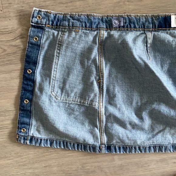 Vintage style jean skirt W24 - Picture 3 of 5